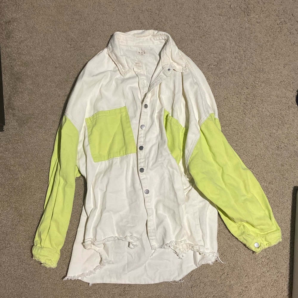 Button up shacket